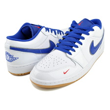 NIKE AIR JORDAN 1 LOW SE wht/university red-old royal IQ0400-100画像