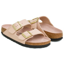BIRKENSTOCK ARIZONA REGULAR TRIPLES NEW BEIGE / PINK CLAY / BIRKO-FLOR 1031522画像