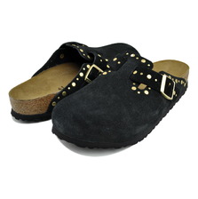 BIRKENSTOCK BOSTON RIVET BORDER(NARROW FIT) BLACK 1030491画像