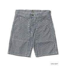 SUGAR CANE Lot No. SC52640 / FICTION ROMANCE 6oz. INDIGO STRIPE DOUBLE KNEE SHORTS画像