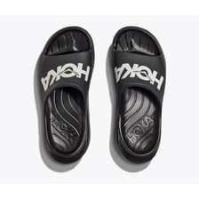 HOKA ORA ATHLETIC SLIDE BLACK/WHITE 1155154-BWHT画像