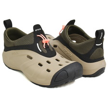 crocs QUICK TRAIL LOW KHAKI / DEEP OLIVE / MULTI 209350-2PQ画像