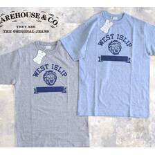 WAREHOUSE Lot 4096 88/12杢クルーネックT WEST ISLIP画像