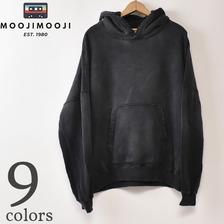 MOOJIMOOJI OVERSIZED CROP HOODIE AGED画像