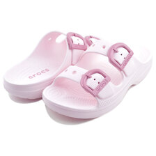 crocs SATURDAY ENAMEL BUCKLES SANDAL W BUBBLE ICE 212867-7DF画像