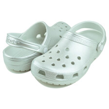 crocs CLASSIC TINTED METALLIC CLOG MOON LIGHT 214010-1NK画像
