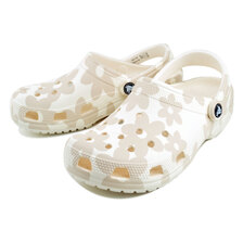 crocs CLASSIC POP PETALS CLOG CHALK/MULTI 214090-0PZ画像