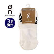 On Logo Sock Mid 3P White 2UF10520069画像