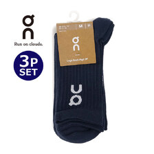 On Logo Sock High 3P Navy 2UF10310255画像