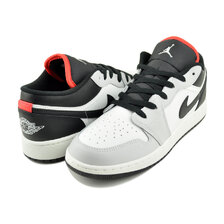 NIKE AIR JORDAN 1 LOW(GS) blk/blk-summit wht 553560-045画像