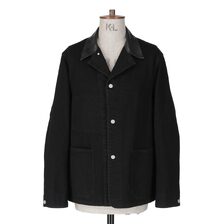 Scye Selvedge Black Denim Chore Jacket 5726-63510画像