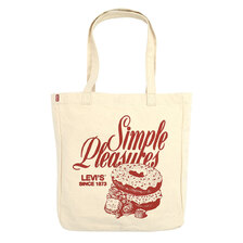 Levi's Everyday Graphic Tote Bag Simple Pleasures Donut Red G 005FA-0011画像