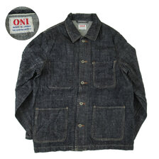 ONI DENIM 13.5oz Long slab denim Coveralls ONI-03502-LS13.5画像