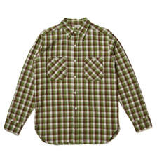 WAREHOUSE Lot 3055 LONG SLEEVE CHECK WORK SHIRT A柄画像