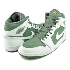 NIKE AIR JORDAN 1 MID summit wht/vintage lichen DQ8426-107画像