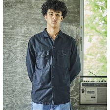 orslow 03-8045 US ARMY SHIRT UNISEX BLACK 03-8045-J61画像