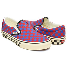 VANS CLASSIC SLIP-ON CHECKERBOARD RED / BLUE VN000DAHRDB画像
