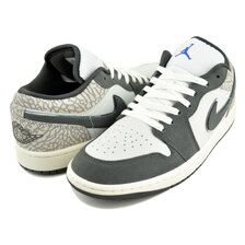NIKE AIR JORDAN 1 LOW SE V2 sail/game royal-deep pewter IU2268-100画像