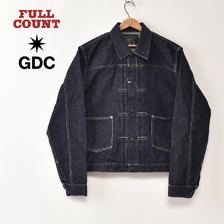 FULLCOUNT &times; GDC Classic Pleated Denim Jacket 13oz GFC2002画像