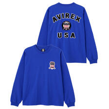 AVIREX SIGNATURE VARSITY LOGO LONGSLEEVE T-SHIRT 7836930006画像