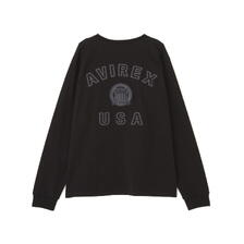 AVIREX L/S SIGNATURE VARSITY LOGO T-SHIRT 7836930601画像