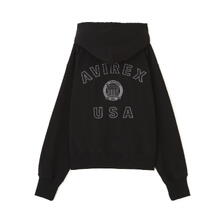 AVIREX SIGNATURE VARSITY LOGO ZIP PARKA 7836931601画像