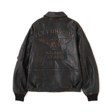 AVIREX NAVAL COLLECTION LEATHER JACKET&rdquo;FLY FOR NAVY&rdquo; 7836250014画像