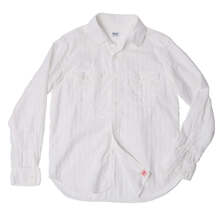 UES Herringbone Double Gauze Shirt White 502604画像