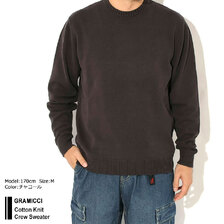 GRAMICCI COTTON KNIT CREW SWEATER G6FM-J040画像