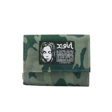 X-girl FACE LABEL SMART MINI WALLET 105263054012画像