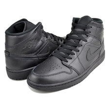NIKE AIR JORDAN 1 MID blk/blk-blk 554724-093画像