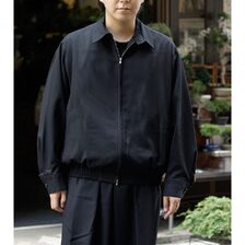 NONNOTTE Drape Doeskin Cloth Draping Big Yoke Raglan Drizzler Jacket N-26A-057画像