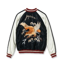 TAILOR TOYO Lot No. TT15972-119 / Early 1950s Style Acetate Souvenir Jacket &ldquo;EAGLE&rdquo; &times; &ldquo;ROARING TIGER&rdquo;画像