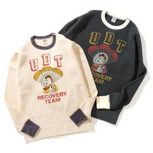 TOYS McCOY BIG WAFFLE CREW NECK SHIRT SNOOPY "UDT RECOVERY TEAM" TMC2649画像