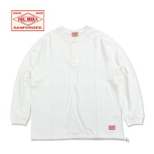 BIG MIKE Honeycomb Waffle Henry Neck Midweight L/S 102638791画像