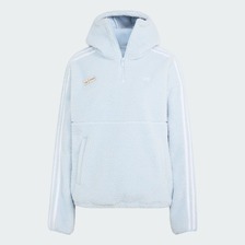 adidas ADILUNA S2 x JENNIE FLEECE HOODIE JACKET Wonder Blue LD8925画像