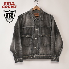 FULLCOUNT Type 2 Dartford On Studs by Zip Stevenson HTC 11.5oz Original Black Selvedge Denim 2102BKSS-HTC画像