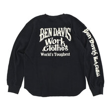 BEN DAVIS Big Waffle Graphic L/S Crew 1050-26780039画像