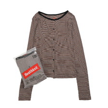 Healthknit Rib Crew Cardigan HR26F-L453画像