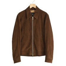 CINQUANTA REGULAR COLLAR ZIP BLOUSON CAMOSCIO 0.6mm R-533-2011画像