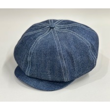 DAPPER'S LOT1886 MW Type GM Casquette With Small Top Button 10oz INDIGO DENIM画像