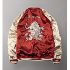 THE FLAT HEAD SOUVENIR JACKET - TIGER & FIVE-STORY PAGODA FN-OJ-SV006画像