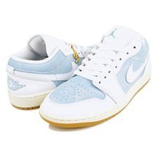 NIKE WMNS AIR JORDAN 1 LOW SE worn blu/wht HQ2004-400画像