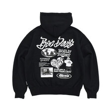 BEN DAVIS Tagging Full Zip Hoodie 1050-26780056画像