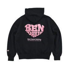 BEN DAVIS Heart Chenille Full Zip Hoodie 1050-26780058画像