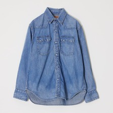 REMI RELIEF 8.5oz DENIM WESTERN SHIRT(ノコギリ型フラップ) RN2048SDR画像