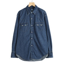 orslow DENIM WESTERN SHIRT VINTAGE INDIGO 01-8124-85画像