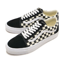 VANS PREMIUM Old Skool CHECKERBOARD-BLACK/OFF-WHITE VN000CQD2BO画像