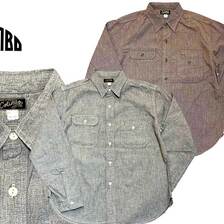 COLIMBO HUNTING GOODS Butte Work Shirt =Heather Chambray= ZB-0308画像