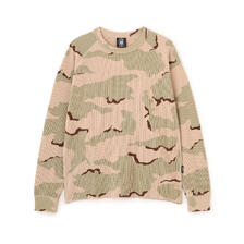 AVIREX MINI WAFFLE CAMO L/S T-SHIRT 7836230047画像